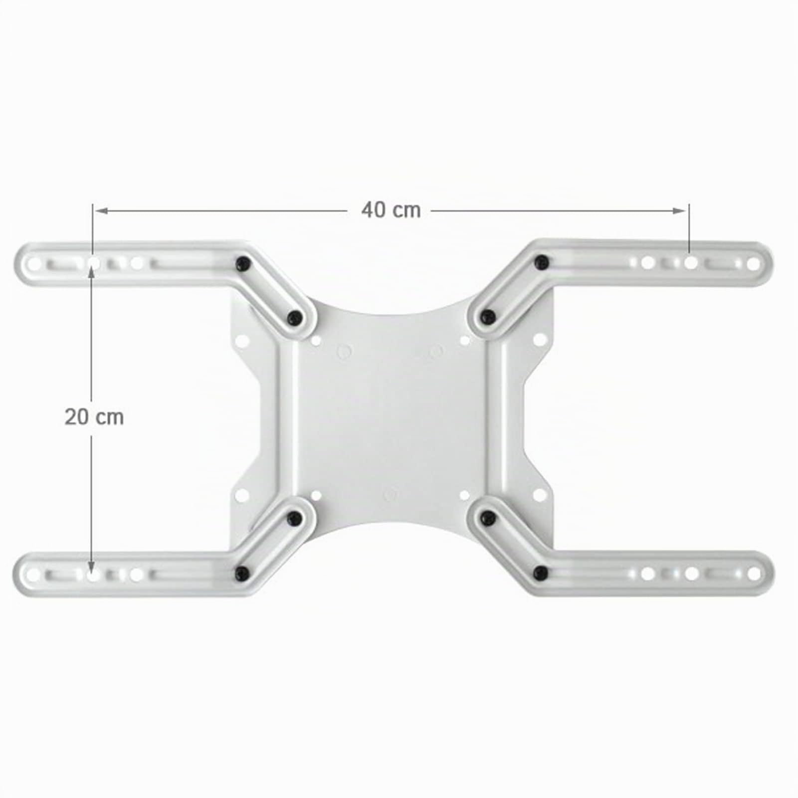Supporto universale per TV a parete - Inclinazione orientabile - 16-65 pollici - Estendibile fino a 65 cm - Supporto per LCD LED - VESA 100 200 300 400 bianco Modello: L22LW