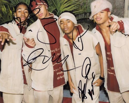 B2K Full Band Complete (x4) Signed Autograph 8x10 Photo Photograph A - Signed by Lil Fizz, J-Boog, Raz-B and Omarion