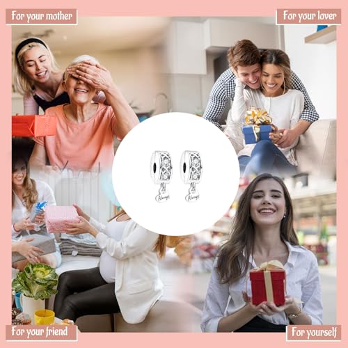 Image of Mothers Day Birthday Number Love Family Friendship Graduation Auntie Grandma Dad Mom Charms for Pandora Bracelets Necklaces, Gifts Women, for Anniversary Valentines Christmas