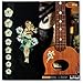 Inlay Stickers für Ukulelen – Hibiscus Griffbrett Position Maker & Hula Girl