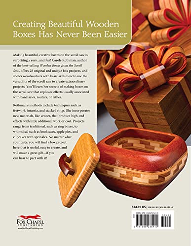 Creative Wooden Boxes from the Scroll Saw: 28 Useful & Surprisingly Easy-to-Make Projects (Fox Chapel Publishing) Patterns and Step-by-Step for Jewelry Boxes, Pivot Lids, Food-Shaped Boxes, and More - Image 2