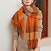 Gooddyiyukey Womens Scarf Winter, Long Plaid Warm Cashmere Feel Soft Shawl Wraps,Blanket Fashion Thick Large Scarfs for Women