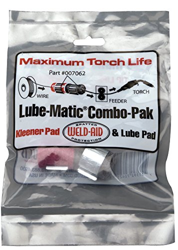 Weld-Aid 007062 Lube-Matic Combo-Paks, One Red Wire Pad/One Black Lube Pad