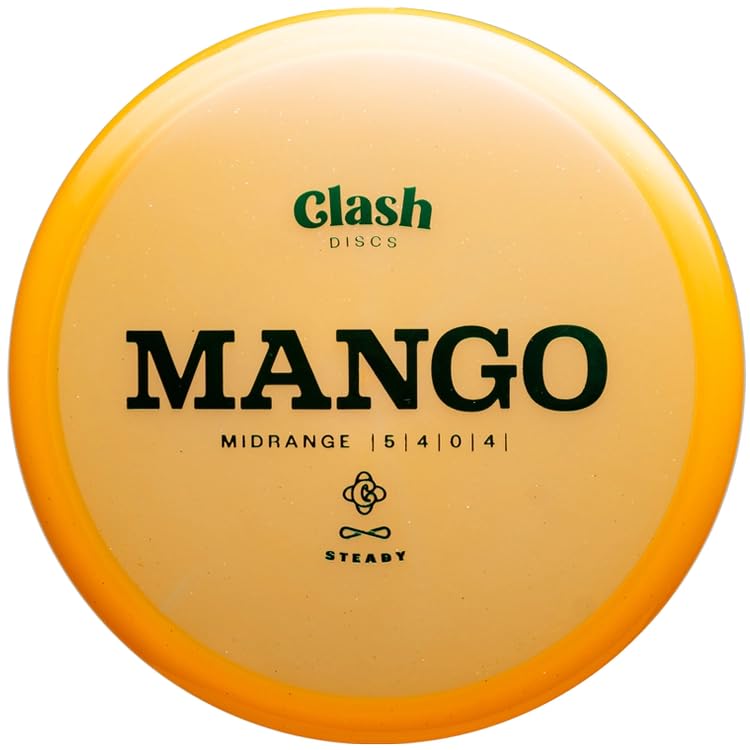 Clash Discs Mango in Steady Plastic | Advanced Level Disc Golf Midrange Disc [Color Shade & Stamp Color May Vary] (Colors Vary, 170-180)