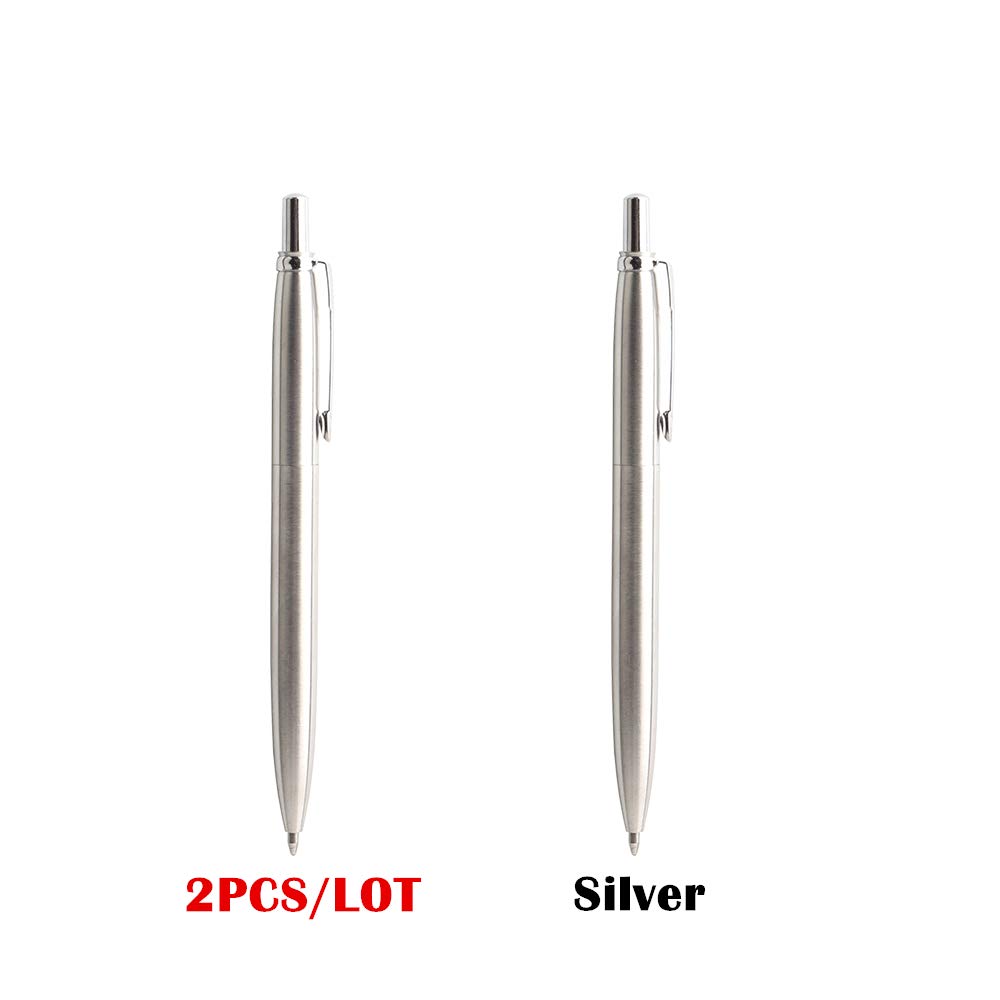 Office Pen Commercial Metal Ballpoint Pen Gift Stationery Core Automatic Roller Ball Pen for Office 0 7mm Refill — view 6