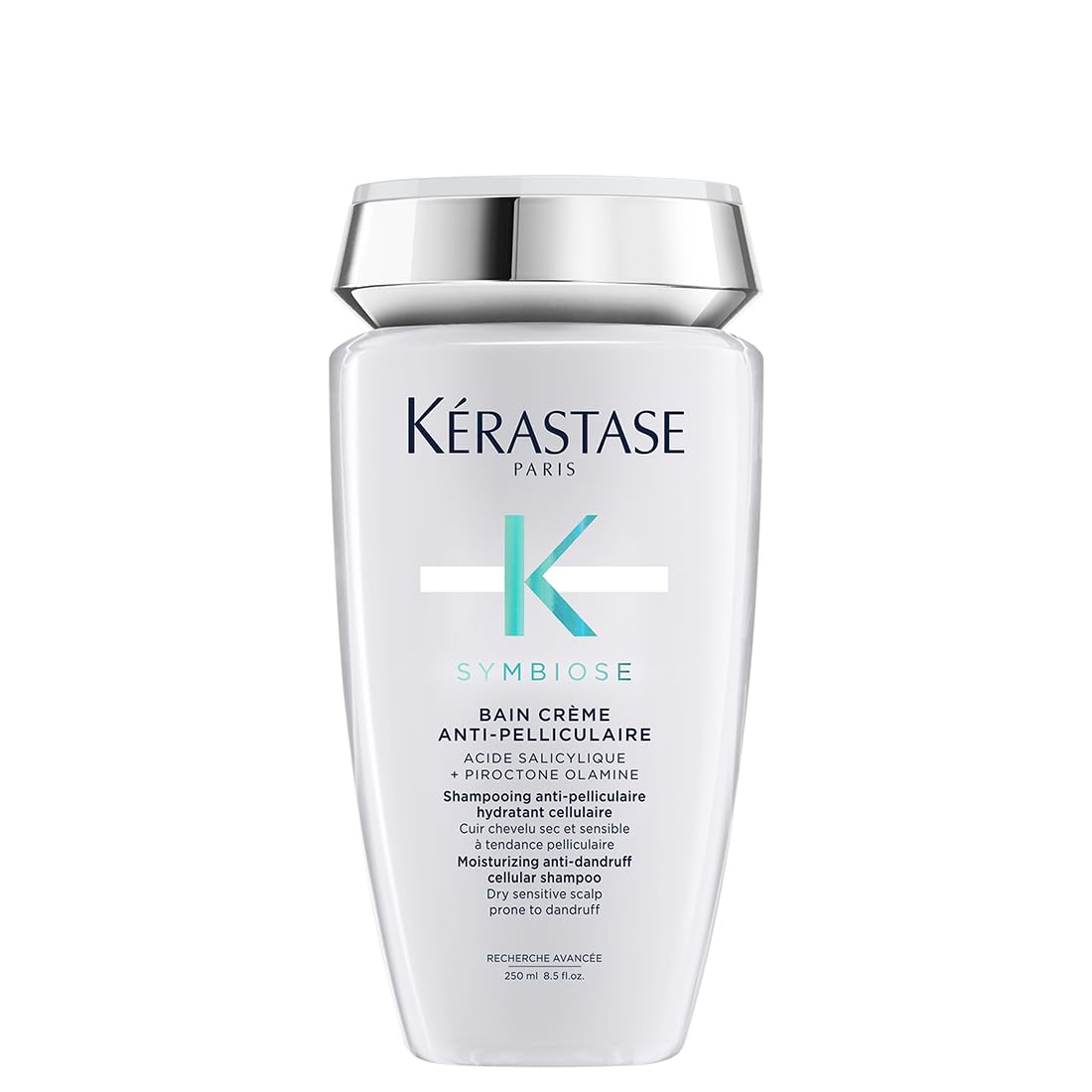 Kérastase Symbiose Crème Anti-Dandruff Shampoo | Sulphate-Free Anti-Dandruff Hair Shampoo for Dry Sensitive Scalp| Infused with Piroctone Olamine and Glycerin | 250ml