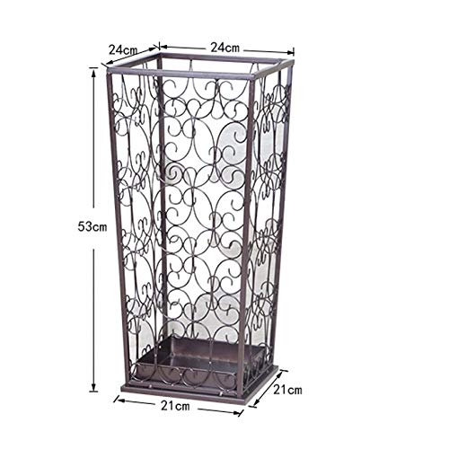 Support de rangement carré pour parapluies avec structure ventilée
