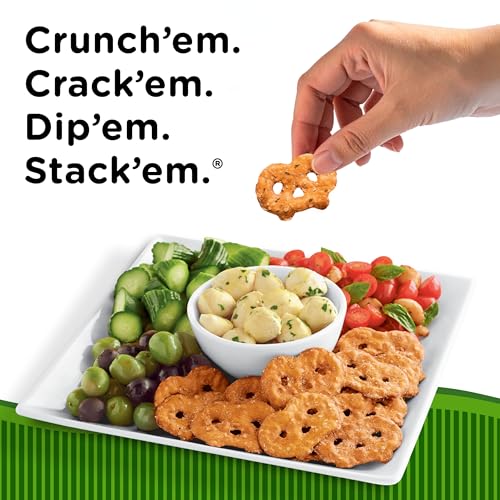 Image of Snack Factory Garlic Parmesan Pretzel Crisps, 7.2 OZ Resealable Bag (Pack of 2)