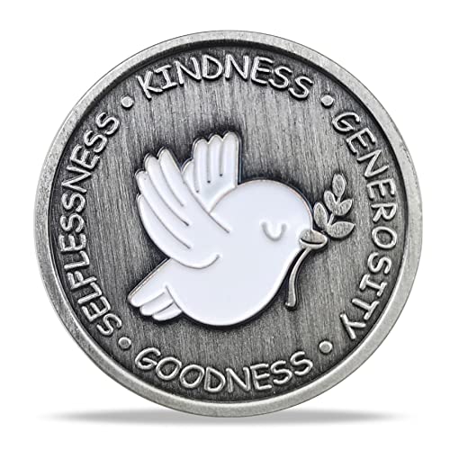 Image of White Dove Kindness Coin Appreciation Token Set of 5