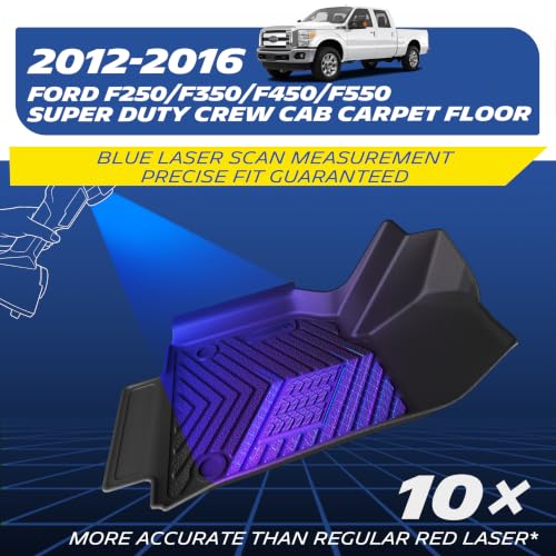 Image of Michelin Vehicle Mats for 12-16 F250 /F350 /F450 /F550 Crew Cab Carpet Floor