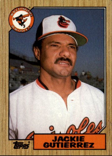 1987　BASEBALL CARD No.276 Amazon.com: 1987 Topps Baseball Card #276 Jackie Gutierrez