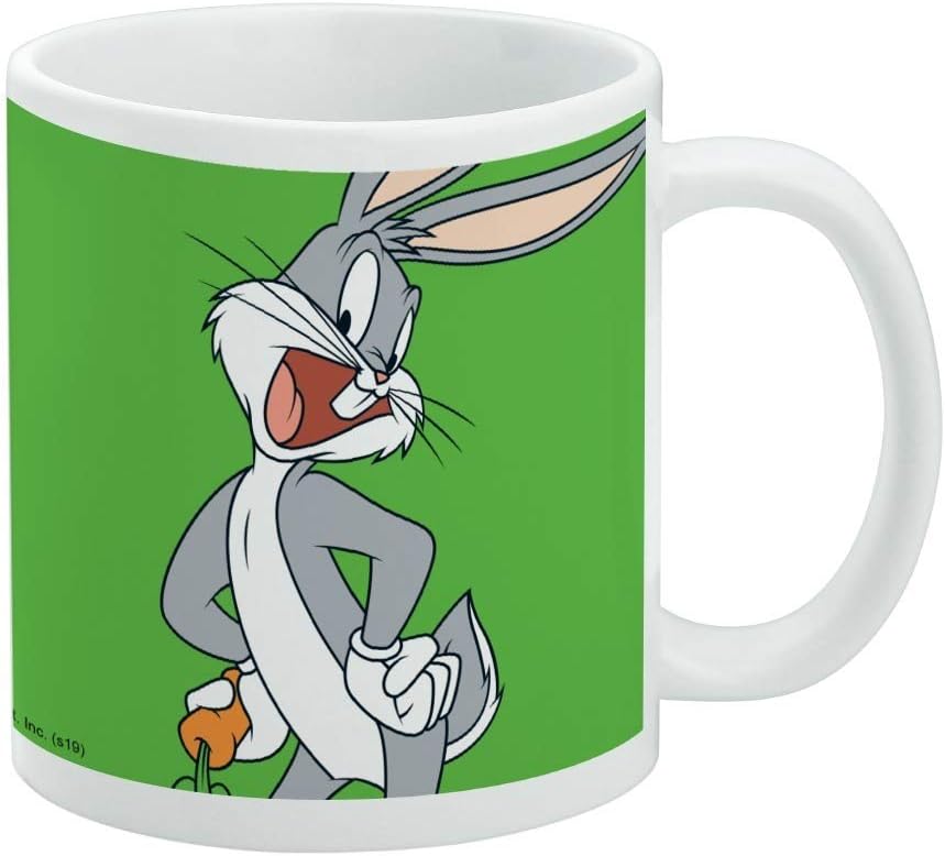 Looney Tunes Bugs Bunny 11 Oz White Ceramic Novelty Mug