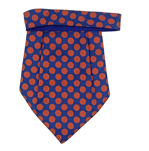 Image of formal cravat set for men with pocket square Men's Cravat Necktie, Self Design Microfiber Dark Multi color Free Size
