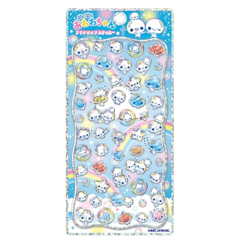 カミオジャパン ステッカー プチドロップステッカー ぷくぷくあわわちゃん 226218のサムネイル
