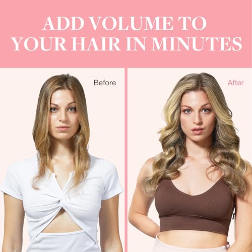 Image of GOO GOO Clip in Hair Extensions Real Human Hair, Remy Human Hair Extensions Clip ins for Women, Natural Human Hair, 16inch 120g 7Pcs, 5A /90 /16F Bahamian Balayage