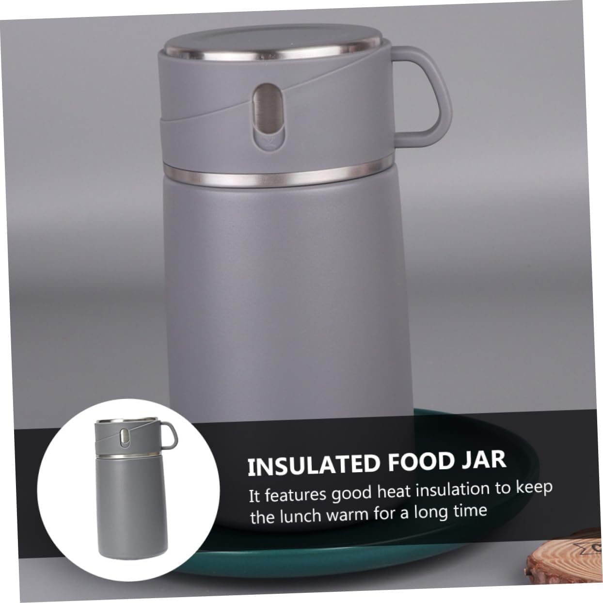 Stainless Steel Insulated Food Jar Thermal Food Container with Soup Cup for Home School and Work Hot Meals and Juicy