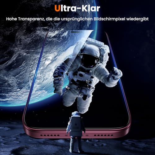 UniqueMe für iPhone 18 Pro Max für Panzerglas, 9H-Härte - 2 Stück Folie – Ansicht 6