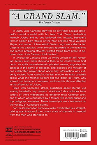 Vindicated: Big Names, Big Liars, and the Battle to Save Baseball