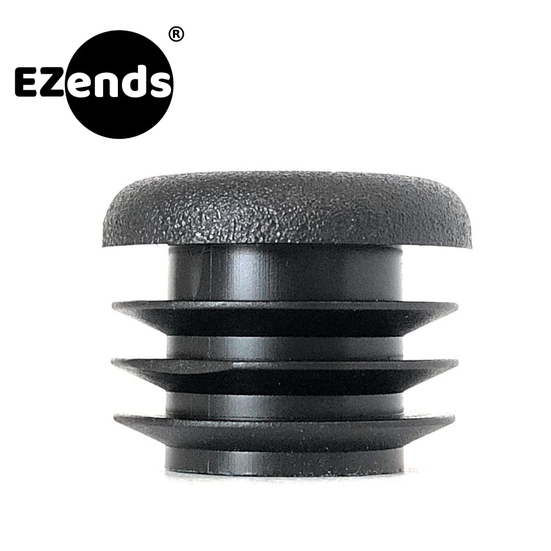 Tapón redondo de plástico de 3/4 pulgadas/tapón de tubo negro/utilizado con calibre 14 - 20 Grosor de la pared del tubo/deslizamiento duradero de la silla/proporciona protección en el suelo
