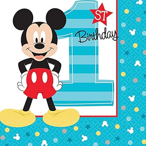 Amscan Mickey Mouse Birthday Napkins Cover