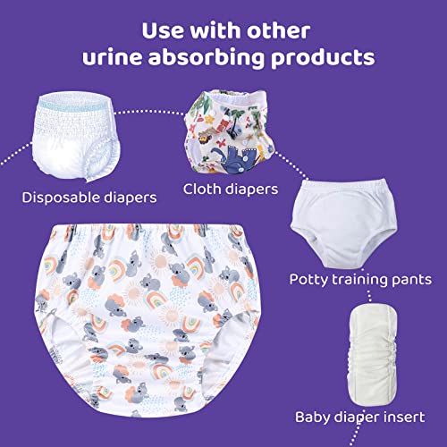 8 Packs Reusable Plastic Underwear Covers for Potty Training and Waterproof Diaper Cover for Rubber Pants Girls 3t4