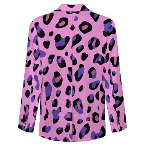 Gradient-Leopard Men's Blazer Printed Button Suit Jacket Slim Sport Coat Blazers4