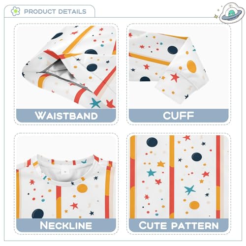 JUNZAN Stars and Circles Little Boys Hoodie Sweatshirt Fleece Fall Tops Shirts Party 4T3