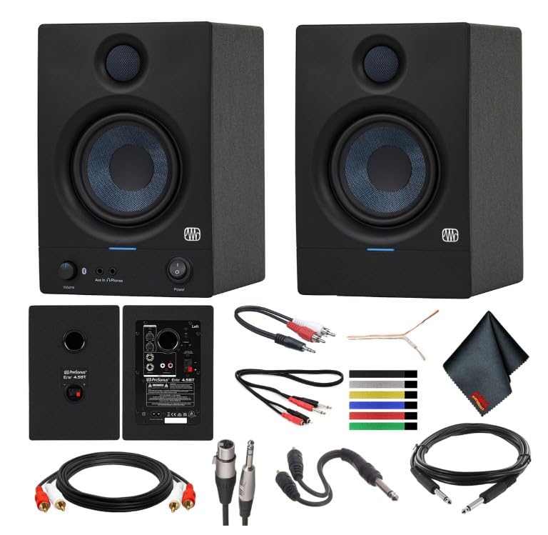 PreSonus Eris 4.5BT Bluetooth Studio Monitors, Pair - 4.5