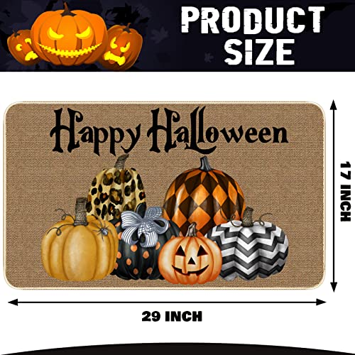 Halloween-Six-Pumpkins-Decorative-Doormat-Non-Slip-Rubber-Backing-Washable-Door-Mat-Seasonal-Fall-Entrance-Floor-Mat-Home-Kitchen-Carpet-Decor-Front-Porch-Rug-29-x-17-Inch-Pumpkin Halloween Six Pumpkins Decorative Doormat Non Slip Rubber Backing Washable Door Mat Seasonal Fall Entrance Floor Mat Home Kitchen Carpet Decor Front Porch Rug 29 x 17 Inch Pumpkin