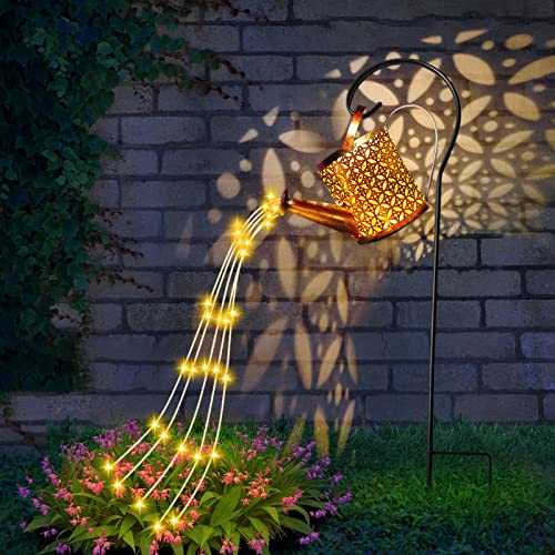 Solar Gießkanne Lichter LED Gartenlichter Feenlampe, Gartenbeleuchtung Sternenhimmel-Gießkanne ip65 Wasserdicht, Sternenhimmel-Dusche Gartenkunstleuchten für die Garten-Rasendekoration im Freien