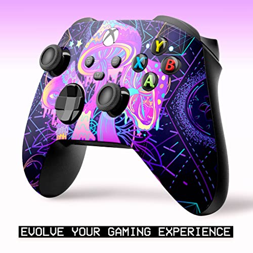 Psychedelic Mushrooms Customised Wireless Controller for Xbox by BCB. Original Xbox Controller Compatible with Xbox One / Series X & S Console. Customized with Water Transfer Printing (Not a Skin) - Image 6