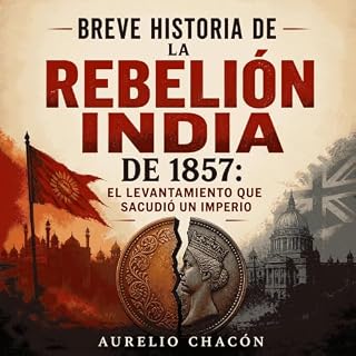 Diseño de la portada del título Breve historia de la rebeli&oacute;n india de 1857: El levantamiento que sacudi&oacute; un im