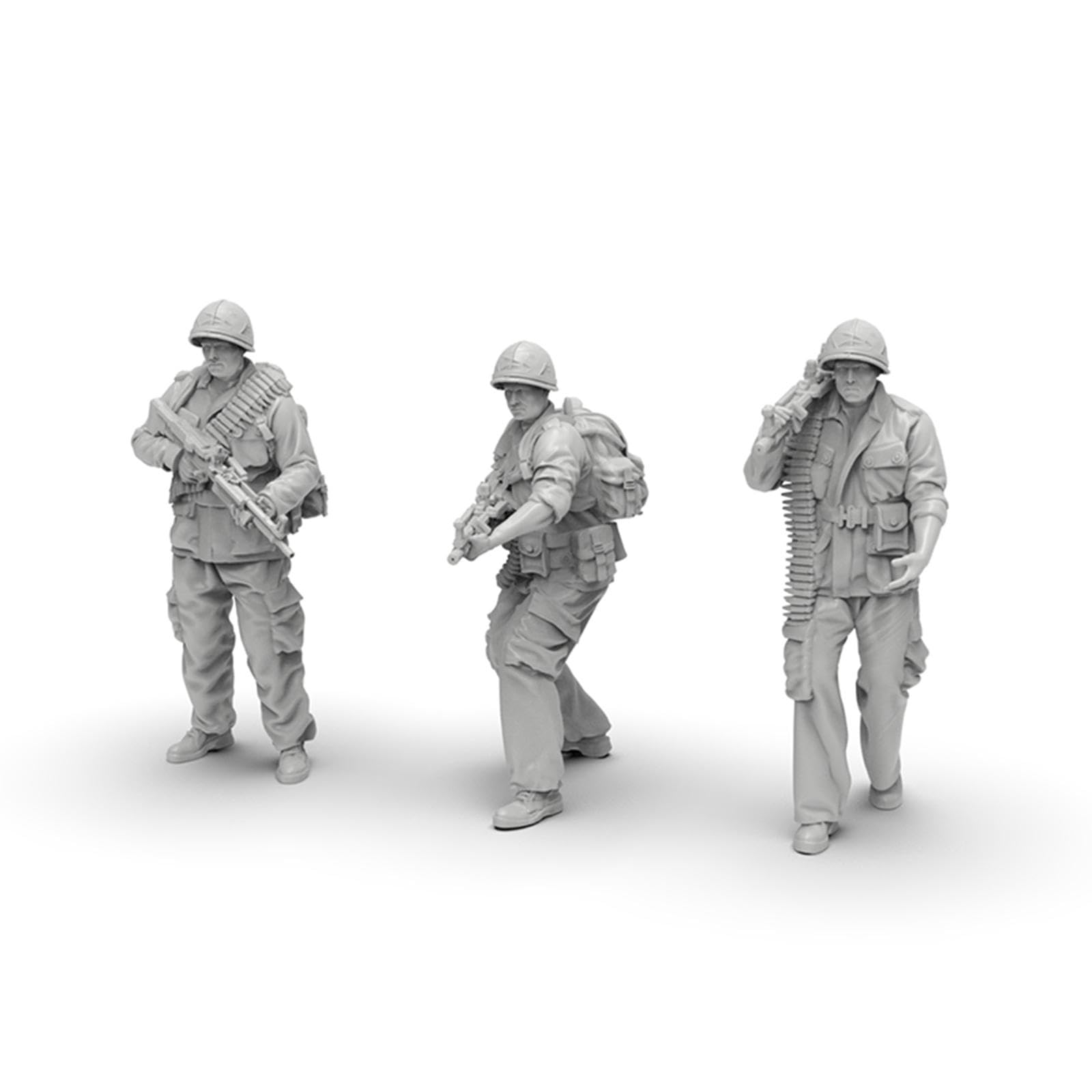 Conjunto de 10 Figuras en Miniatura a Escala 1:35 para Diorama O Mesa de Arena.