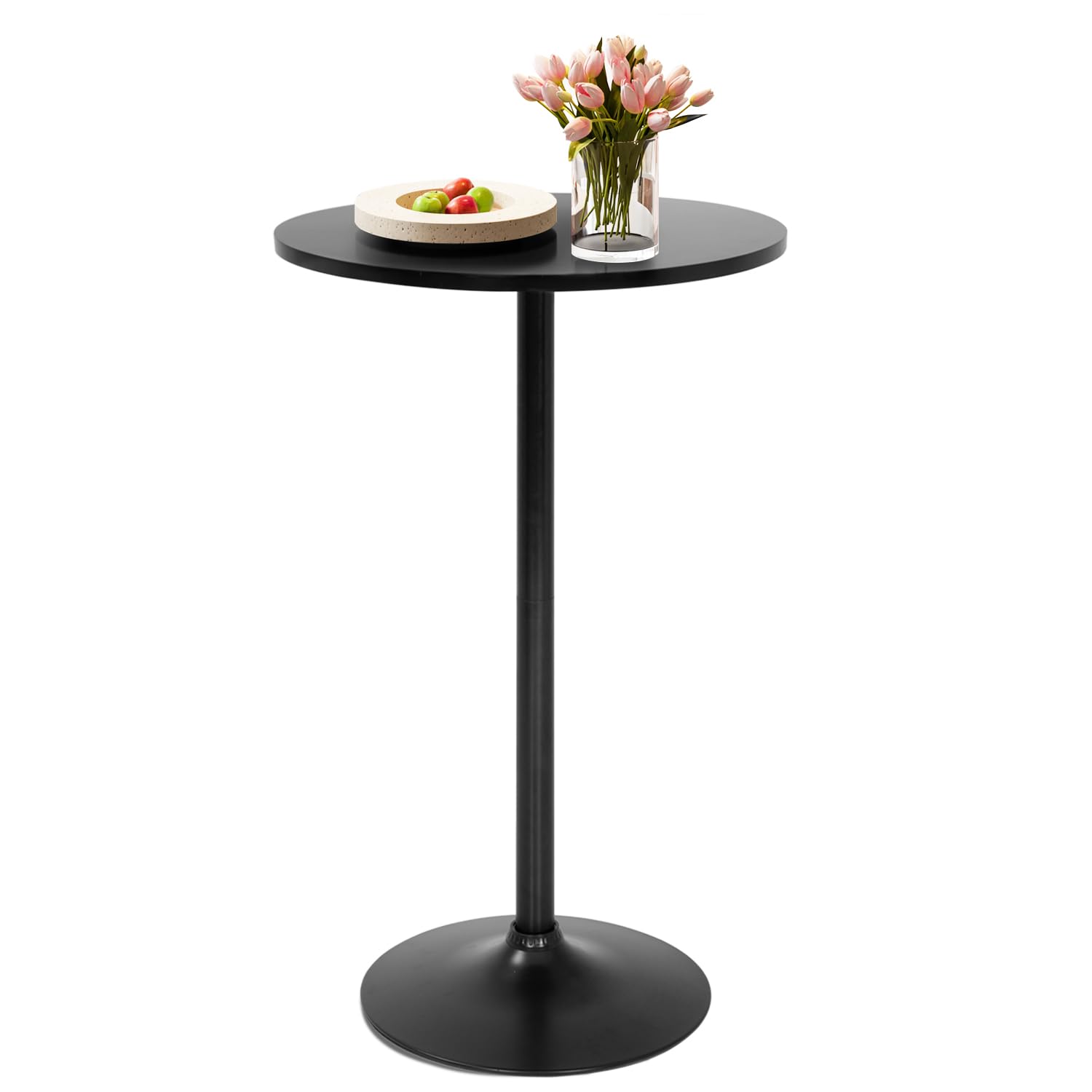 FDW Pub Table 40 Inch Height Cocktail Table Round Bistro Bar Table for Home and Kitchen Dining