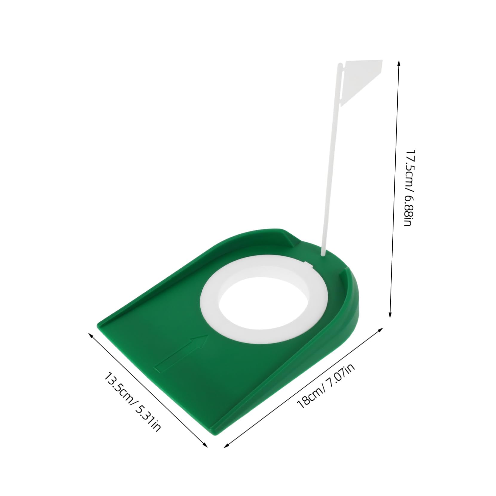 ibasenice Golf Hole Training Putter Durable Golf Putting Cup with Flag Enhance Accuracy Stability for Home Office Course Practice Putting Technique Performance