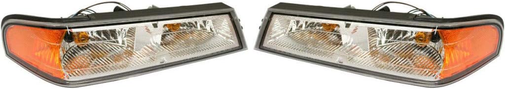 CarLights360 For 2004-2008 Chevy Colorado Pair Park/Signal Lights Driver and Passenger Sidextreme model GM2520192 GM2521192 - replaces 15851201