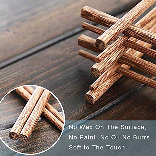 10-Pairs Wooden Chopsticks, Dishwasher Safe Chopstick,Reusablenatural Healthy, Chinese Classic Style For Kitchen, Dining Room, Gourmet, Noodles (9.8 Inch) #TOP2