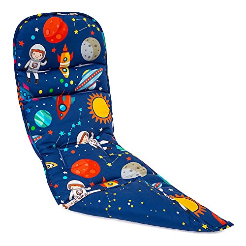 Protetor Capa de Carrinho, Dupla-Face Espaço Astronauta Azul, Momis Petit, 11, Multicor, Universal