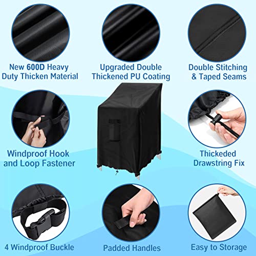Gartenstuhl Schutzhülle XL - Wetterfeste Abdeckung Für Stühle & Sessel