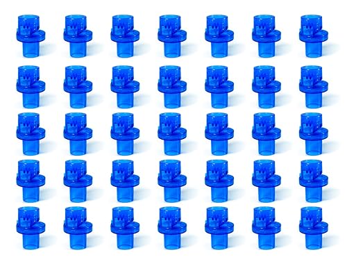 100pcs CPR Training Valves for Mask Training Only One Way Valve for Training Mask - Separately Packaged -Blue