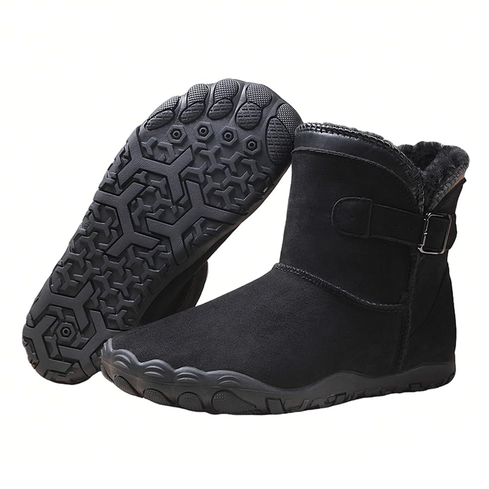 Botas de Montaña Zapatos de Senderismo Hombres Barefoot Botines Hombre Mujer Invierno Botas de Nieve Caliente Antideslizante Zapatillas Trekking Impermeables Ligeros 35-46 EU