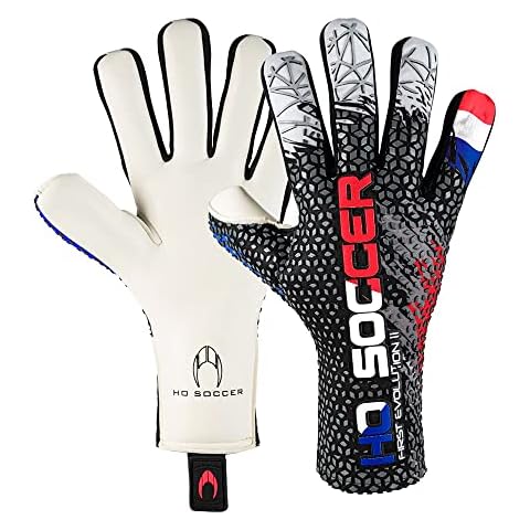HO Soccer First Evolution Patriot France Goalkeeper Gloves, Unisex Adult, Blue/White/Red, 9 Cover