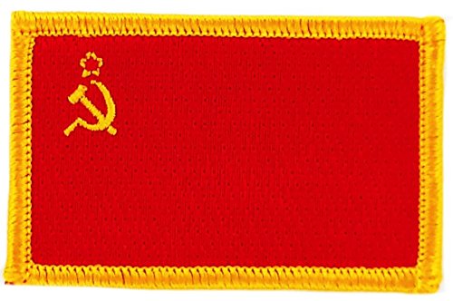 Akachafactory Patch URSS CCCP - Écusson Brodé Thermocollant - Drapeau Sovietique 7x4,5cm