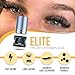 Forabeli Elite Eyelash Extension Glue - 1 Sec Fast Dry, 7 Week Retention, Maximum Bonding Power, Black Lash Adhesive for Professional Use