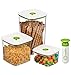 Seal'In Food Storage Vacuum Containers with "Patented Design" - Set of 3
