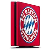 DeinDesign Skin kompatibel mit Sony Playstation 4 PS4 Slim Folie Sticker FC Bayern München FCB Logo