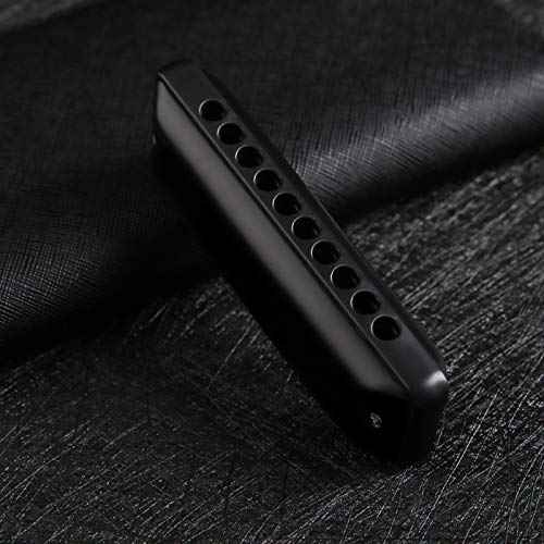 Jdr Harmonica Key Of Paddy C Ninja, Blues Mini Harp 10 Holes 20 Tones Musical With Case For Adults Kids Beginners Professional Students Musician Folk Rock Jazz Standard Diatonic Mouth Organ Gift Black #TOP5