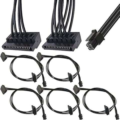 Xiatiaosann Mini 4 Pin to SATA Adapter Cable Cover