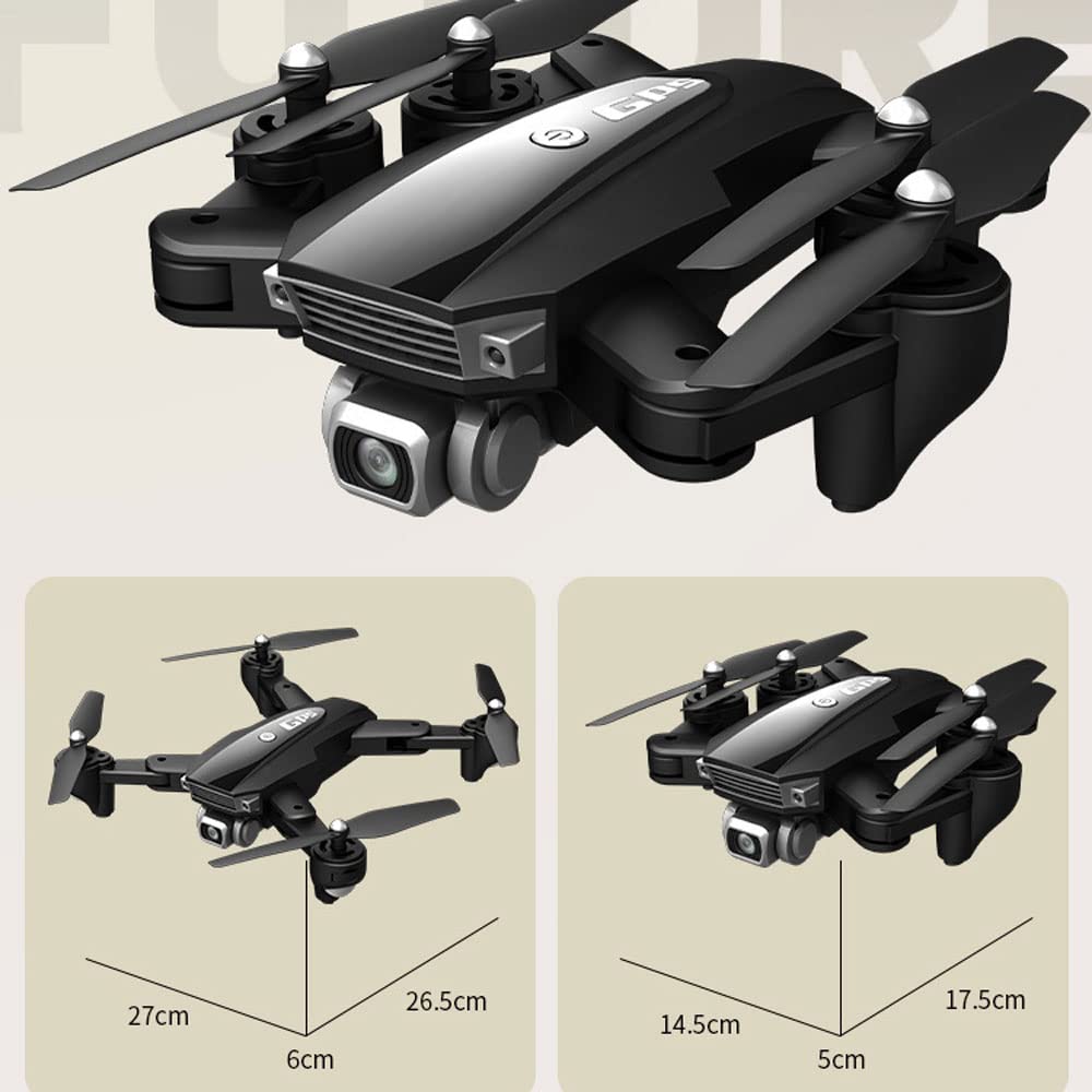 GPS Drone for Kids Adults with 6K HD Camera Adjustable Foldable RC Quadcopter for Beginners with 50 Mins Flight Sensor Trajectory Flight 3000M Remote Control Distance