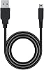 3DS Charger, Supports 3DS3DS XL2DS2DS XLDSiDSi XL3DSLLDSiLL2DS USB Charging Cable 3.9 ft 1.2 m Black Fast Charging Compact Design Durable Replacement